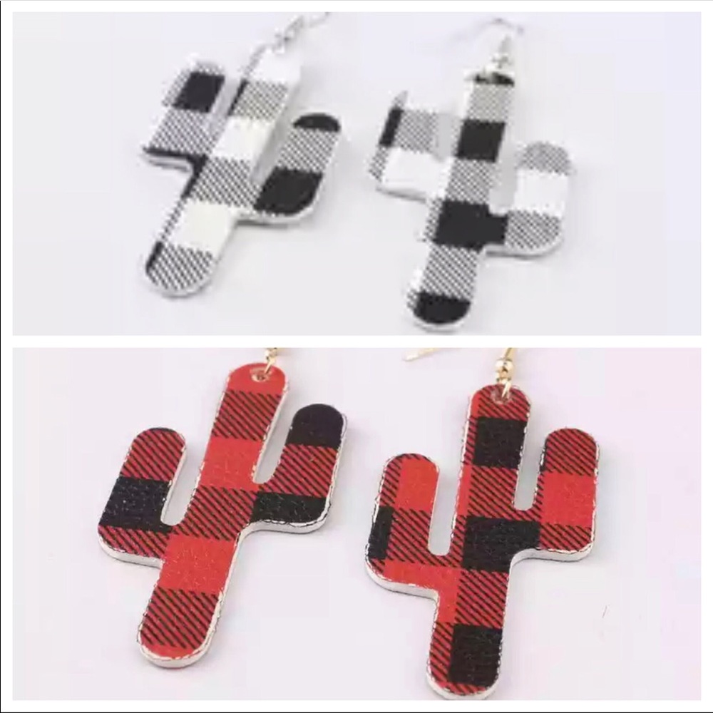 Cactus Earrings B2A - Picture 2 of 3